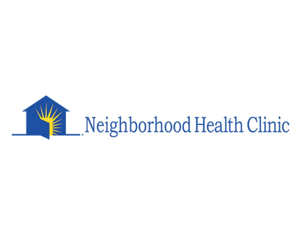 Logo of Neighborhood Health Clinic with a house and sun design.